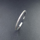 Minimalist Style Round Cubic Zirconia Ring With 925 Silver Thinner Shape
